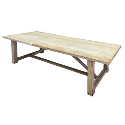 Parklo Reclaimed Elm Timber Farmhouse Dining Table, 300cm
