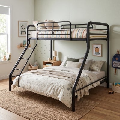 Tubeco Trio MKII Australian Made Commercial Grade Metal Bunk Bed, Matt Black
