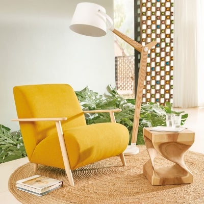 Rofelle Mungur Wood Side Table, Twist Shelf