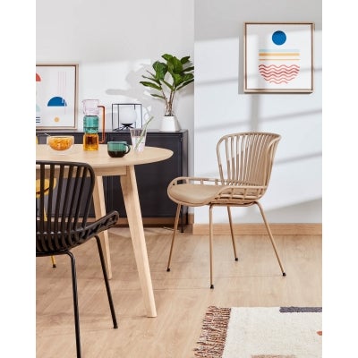 Castella Indoor / Outdoor Dining Chair, Beige