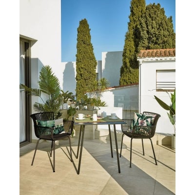 Castella Indoor / Outdoor Dining Armchair, Black
