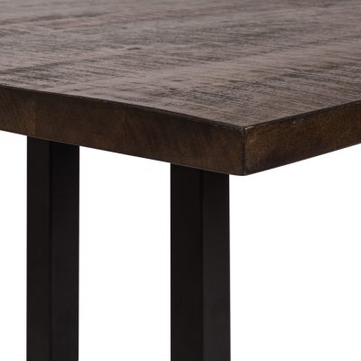 Merton Mango Wood & Metal Industrial Dining Table, 210cm, Antique Natural