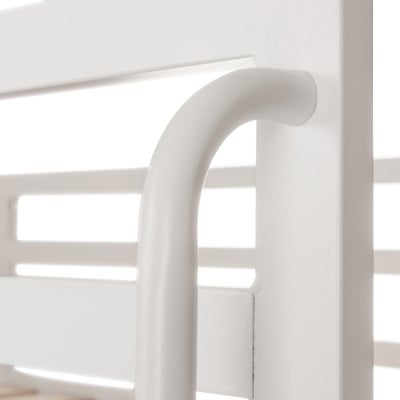Castle Commercial Grade Metal Bunk Bed, King Single, White