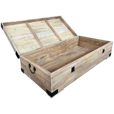 Maksim Reclaimed Elm Timber Trunk Coffee Table, 160cm, Natural