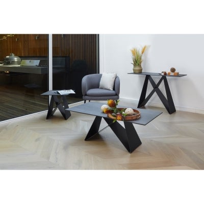 Mimico Ceramic Topped Metal Console Table, 116cm