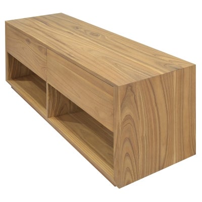 Oscar Mindi Wood 2 Drawer TV Unit, 140cm, Natural