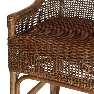 Albany Rattan Counter Stool, Honey Brown