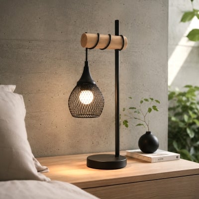 Lars Timber & Metal Table Lamp