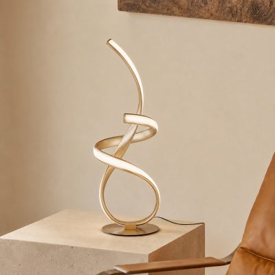 Ainhoa Metal LED Table Lamp, Gold