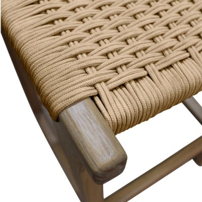 Sebastine Woven String & Sungkai Timber Counter Stool