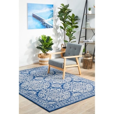 Mirage Gwyneth Transitional Rug, 200x290cm, Navy