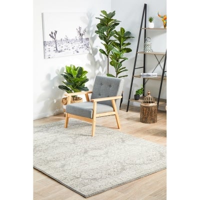 Mirage Gwyneth Transitional Rug, 200x290cm, Silver