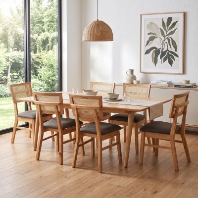 Norma Tasmanian Oak Timber Dining Table (Table Only), 150cm