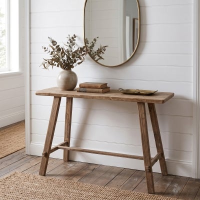 Bella Recycled Timber Console Table, 100cm, Natural