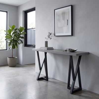 Mavaro Concrete Top Console Table, 150cm