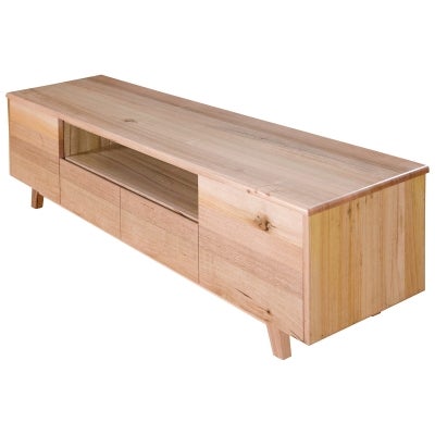 Wade Tasmanian Oak 2 Door 2 Drawer TV Unit, 194cm