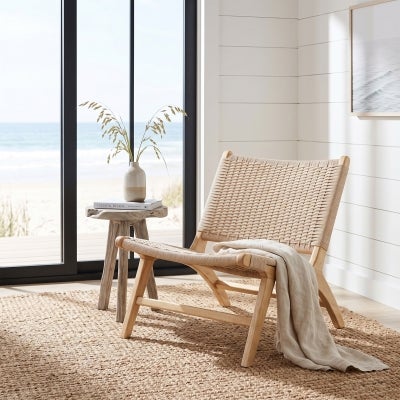 Riverton Timber & Cord Lounge Chair