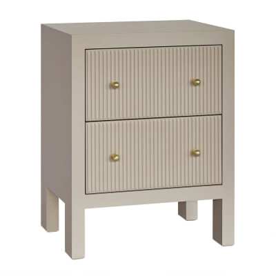 Ariana Bedside Table, Small, Beige