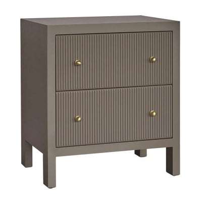 Ariana Bedside Table, Large, Taupe