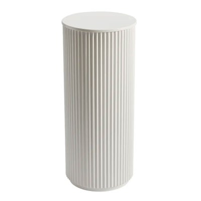 Nomad Round Plinth, Medium, White