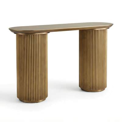 Nomad Console Table, 120cm, Antique Gold