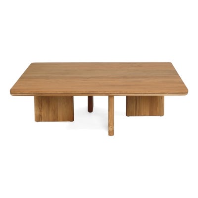 Soltero Teak Timber Square Coffee Table, 120cm