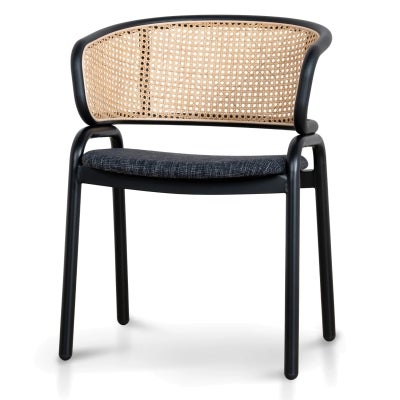 Cadiz Metal & Rattan Dining Armchair, Set of 2