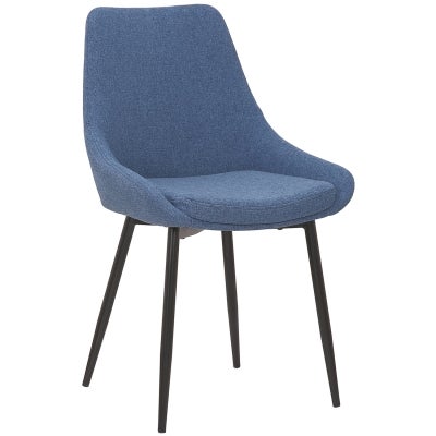 Domo Fabric Dining Chair, Blue