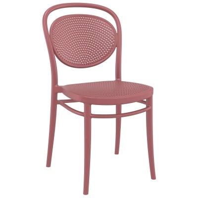 Siesta Marcel Commercial Grade Indoor / Outdoor Dining Chair, Marsala