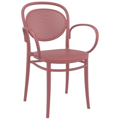 Siesta Marcel Commercial Grade Indoor / Outdoor Dining Armchair, Marsala