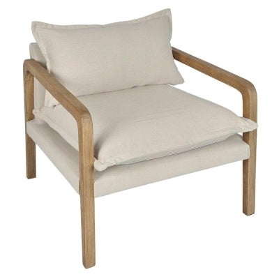 Coolum Fabric & Timber Armchair