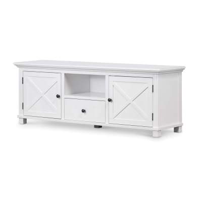 Sorrento Wooden 2 Door 1 Drawer TV Unit, 170cm, White