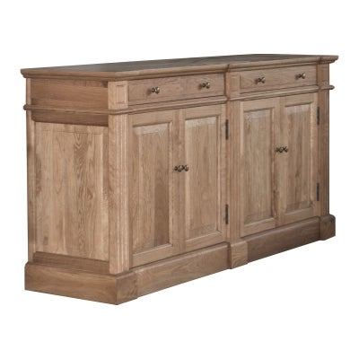 Robin Oak Timber 4 Door 2 Drawer Sideboard, 160cm, Natural Oak