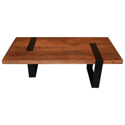 Asbury Mango Wood & Metal Coffee Table, 120cm