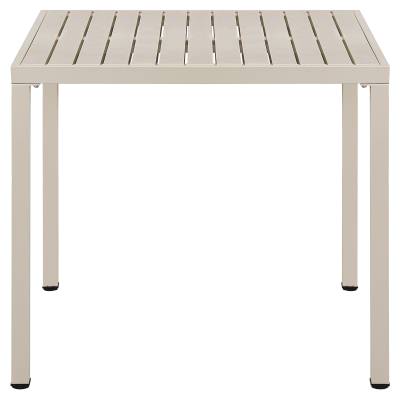 Aurora Outdoor Square Dining Table, 80cm, Cream