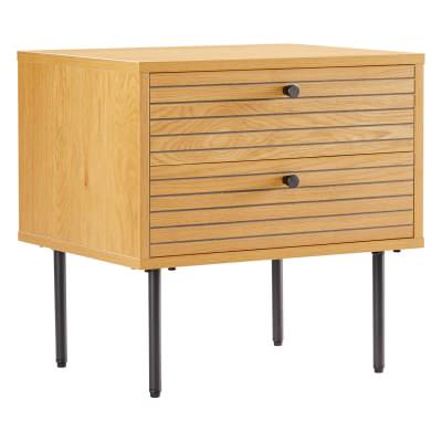Line Wooden Bedside Table