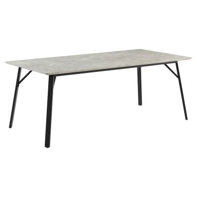 Prescott Wood & Metal Dining Table, 200cm