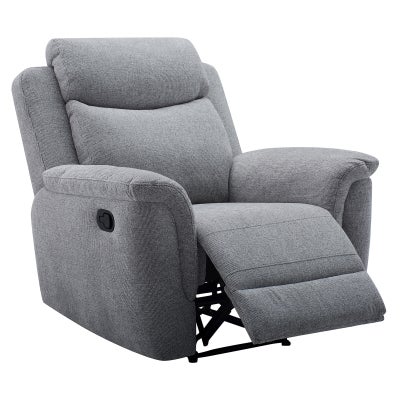 Dalron Fabric Recliner Amrchair, Steel Grey