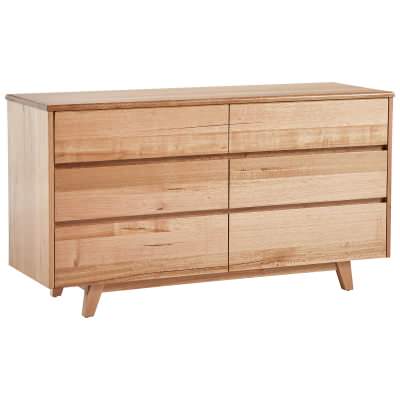 Wade Tasmanian Oak 6 Drawer Dresser