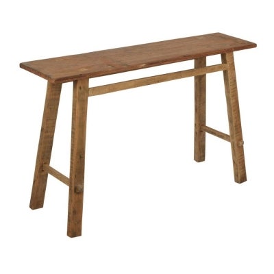 Taihe Recycled Teak Timber Oriental Console Table, 120cm, Natural