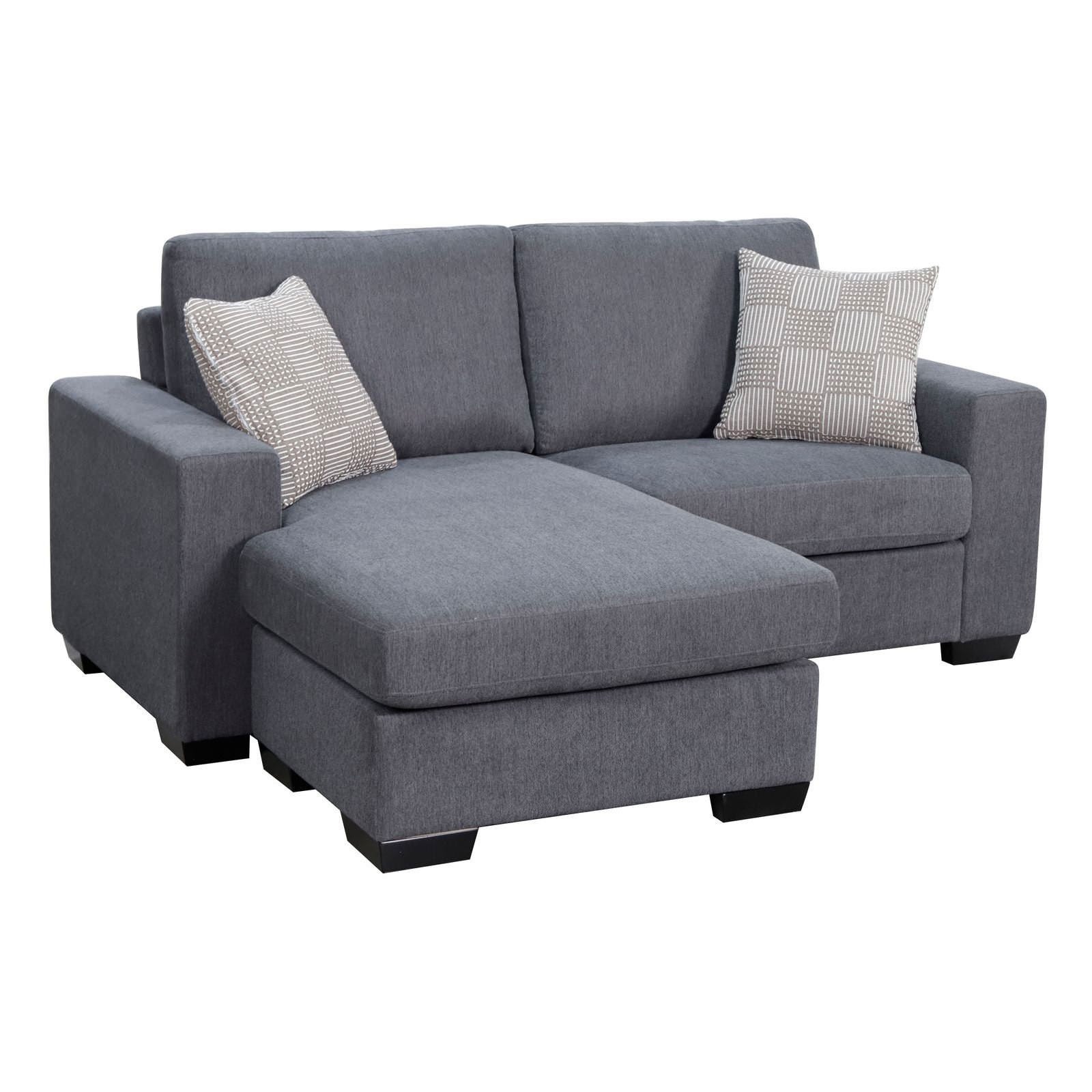 Zena Fabric Innerspring Mattress Sofa Bed 2 Seater with Reversible Chaise Double