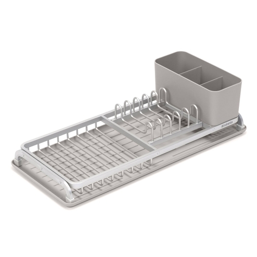 Brabantia SinkSide Compact Dish Drying Rack, Mid Grey