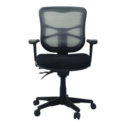 Buro Metro Mesh Back Fabric Office Chair with Arms, Nylon Base