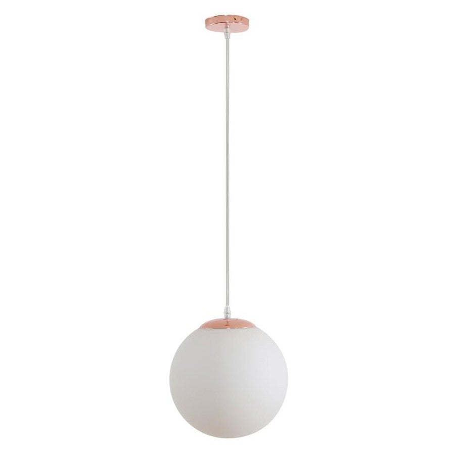Rose gold glass shop pendant light