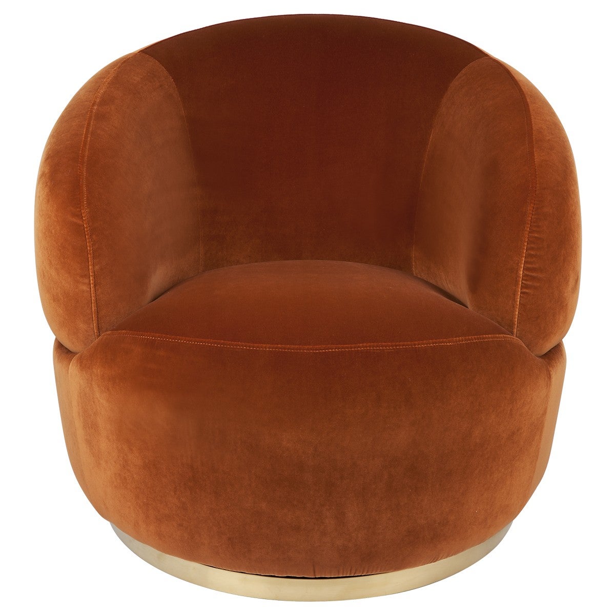 Swivel velvet online armchair