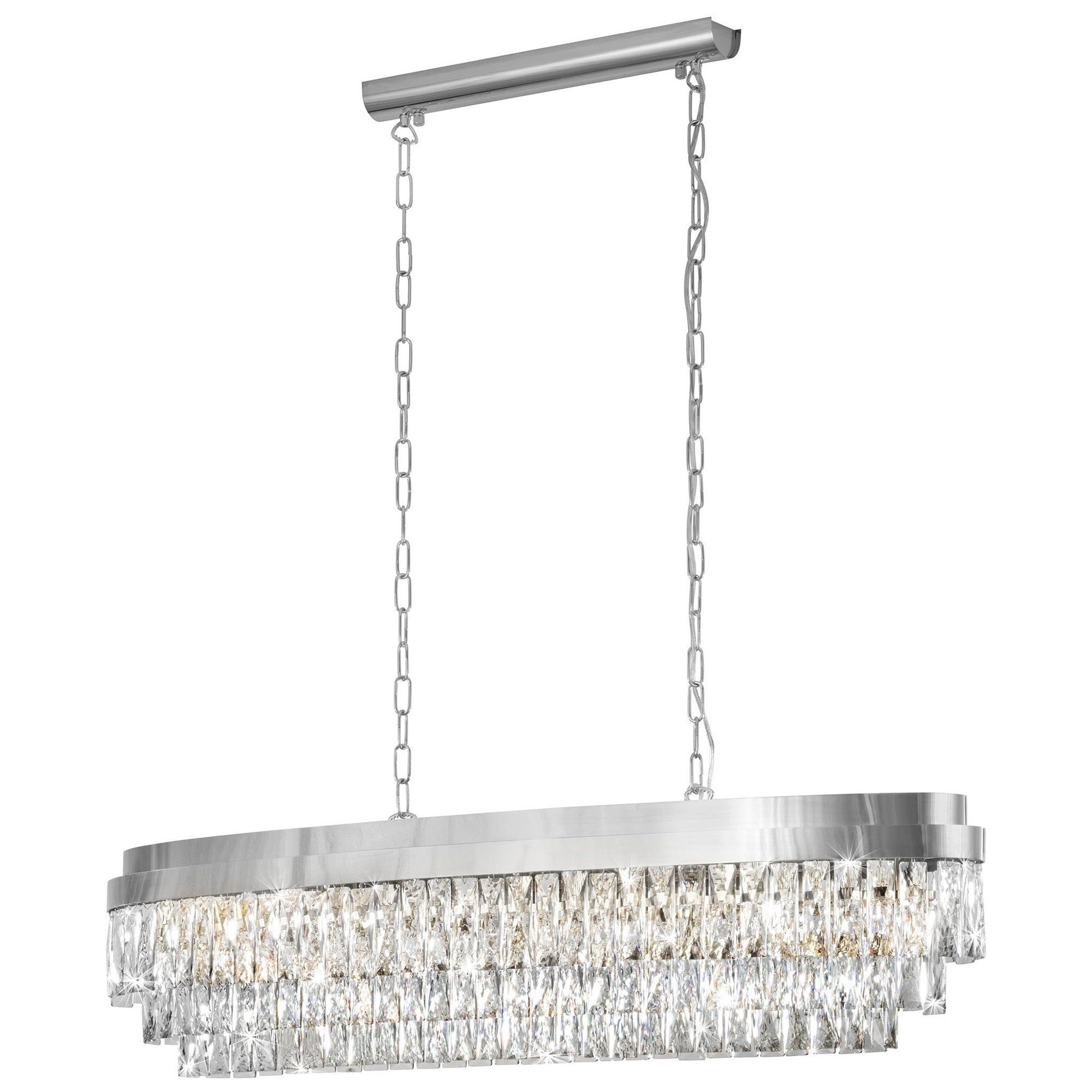 Large chrome top pendant light