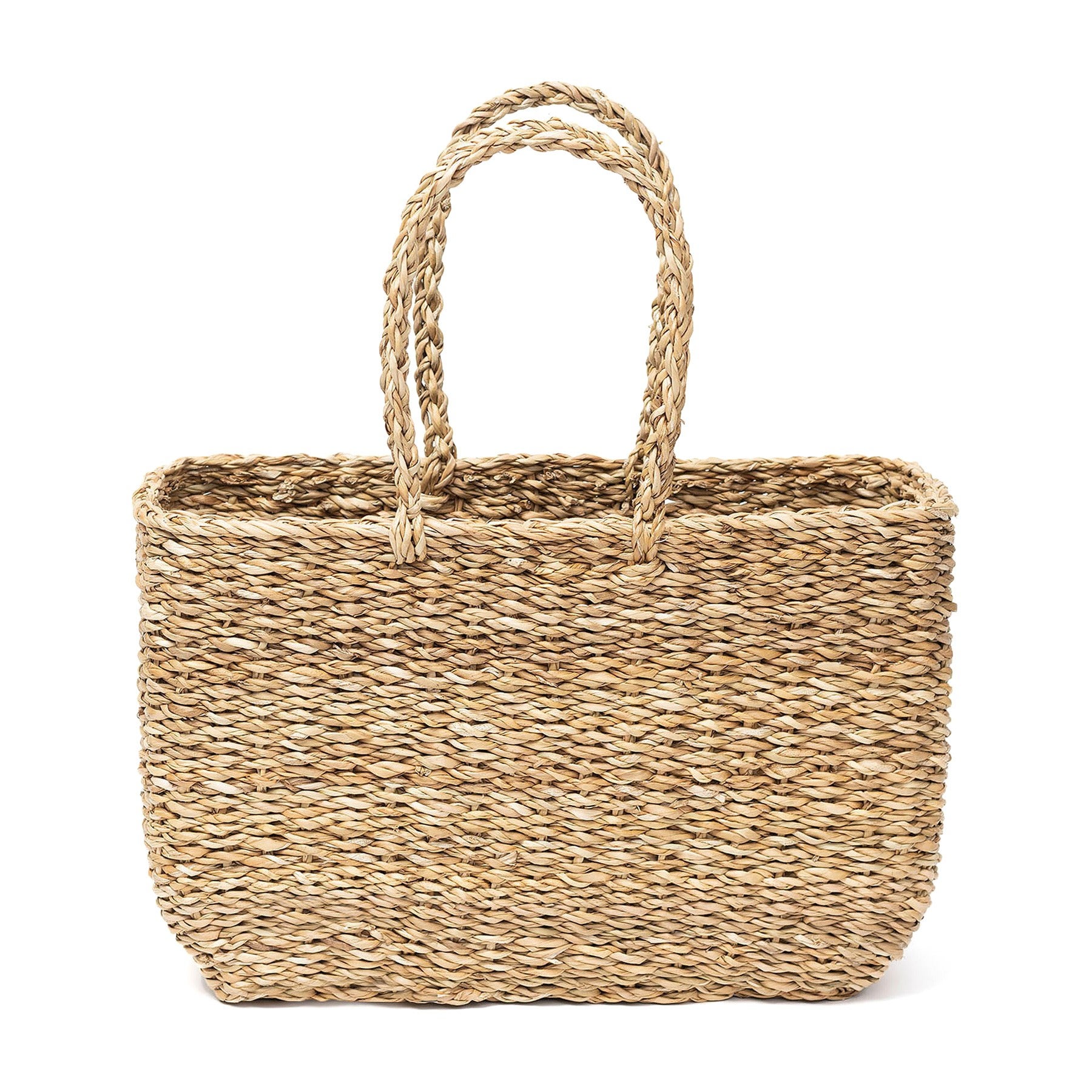 Seagrass tote basket sale