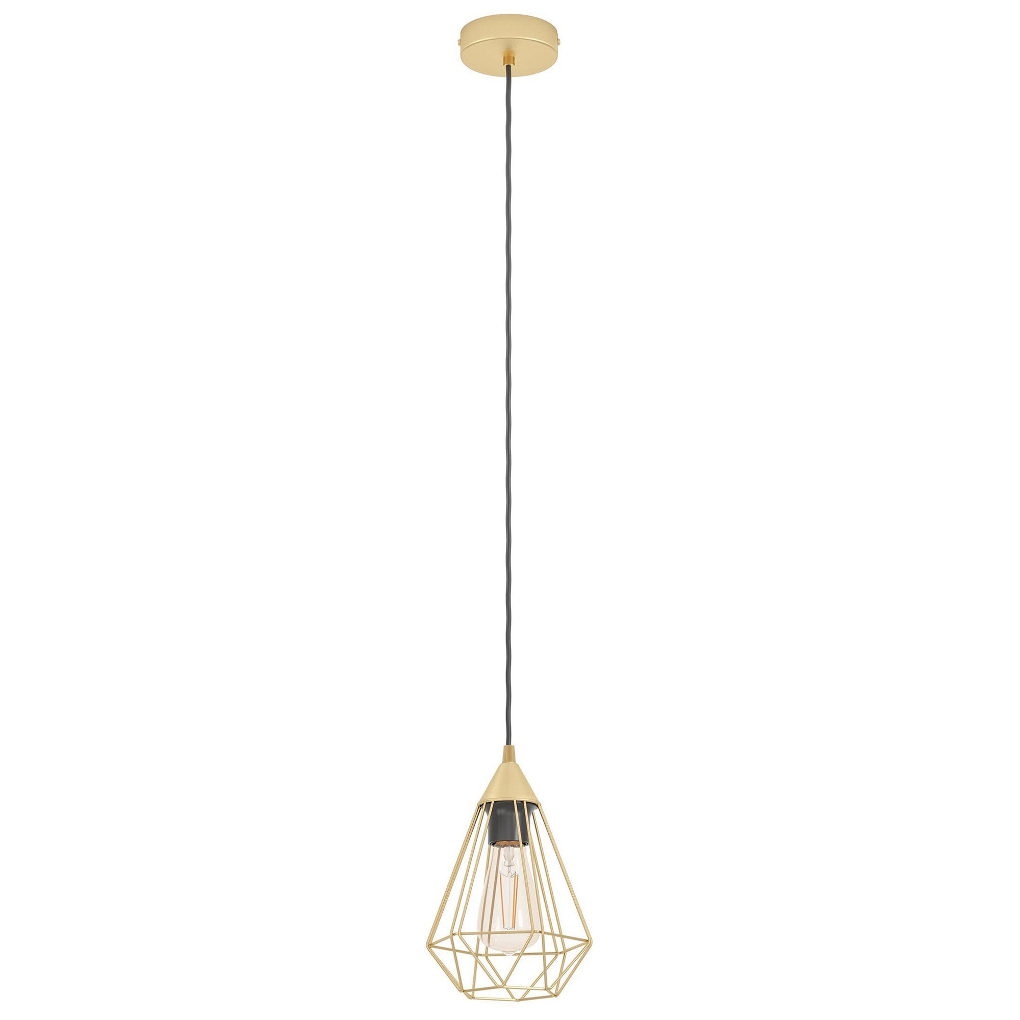 Brass wire store pendant light