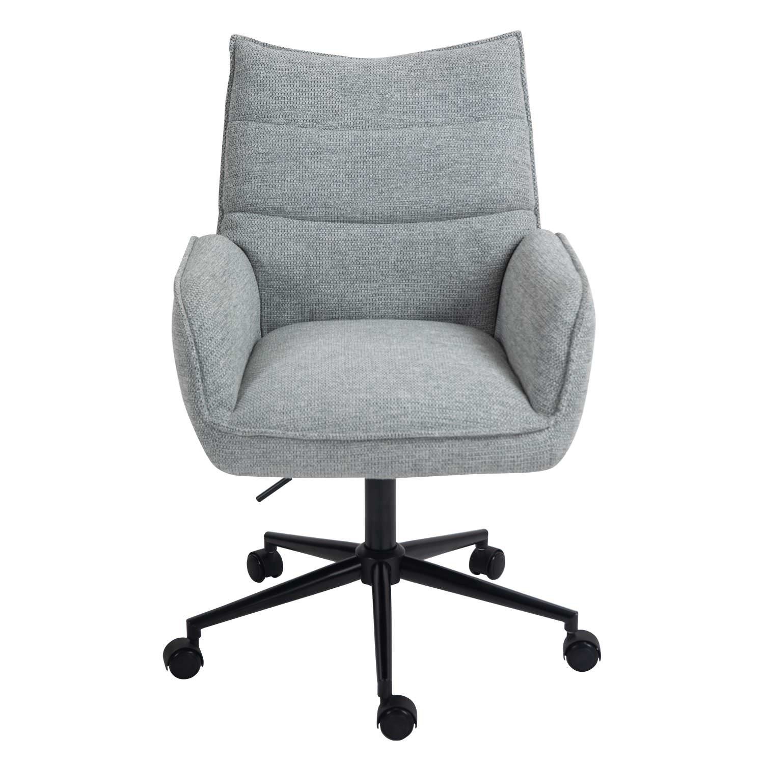 Abel Fabric Office Chair Silver Grey