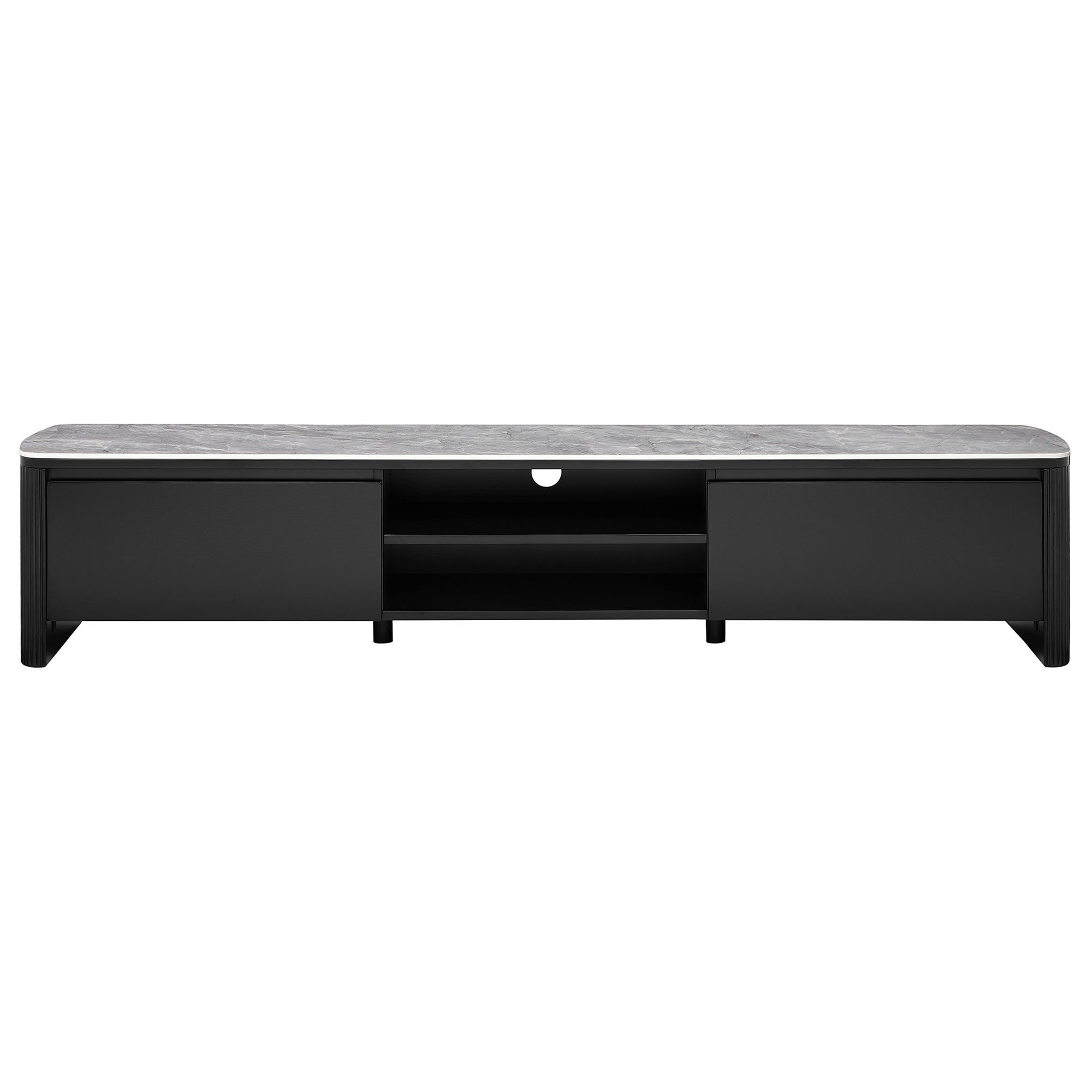 Table Bar Unit Cerena Ceramic Top 2 Door TV Unit, 200cm